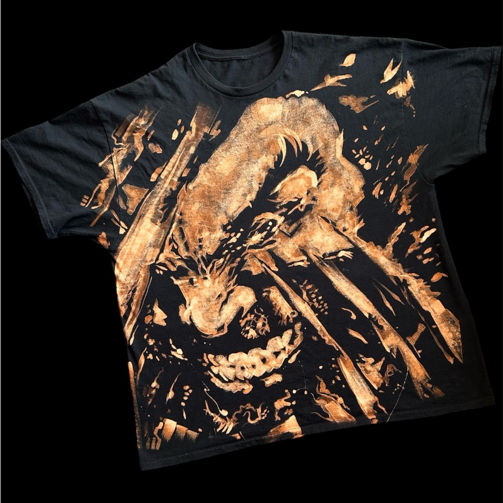 Custom hand painted WOLVERINE bleach tee